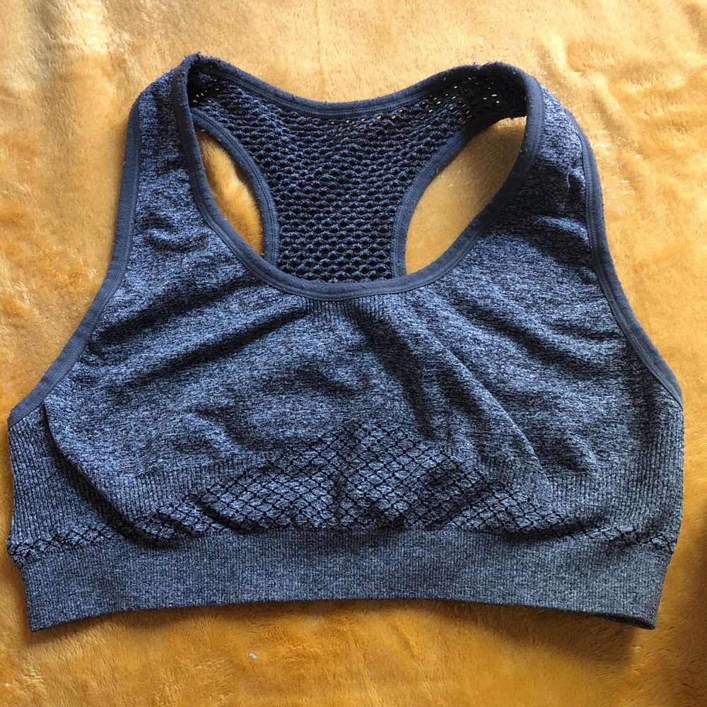 Gray medium size sports bra